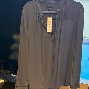 Ann Taylor Women's Navy Blouse